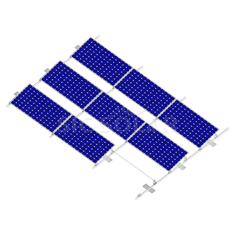 Балластная солнечная монтажная система на плоской крыше