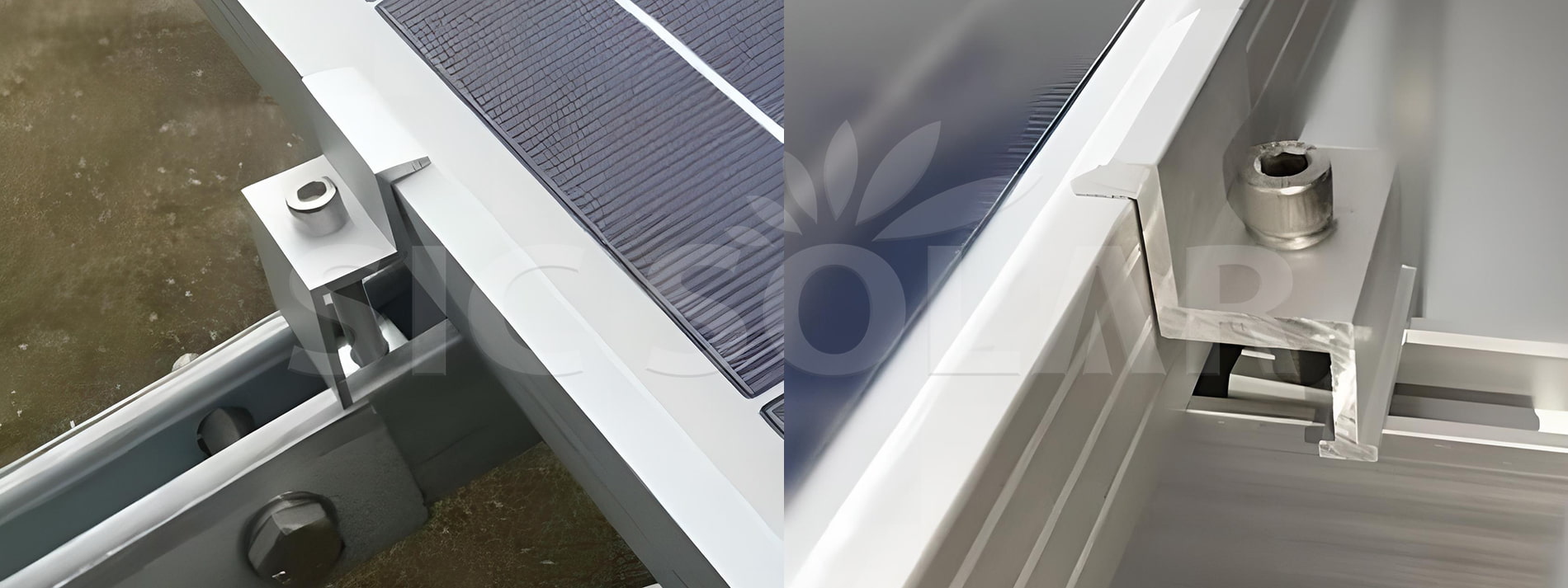 anodized solar end clamp