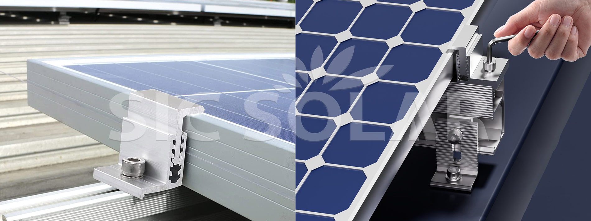 solar pv panel module end clamp