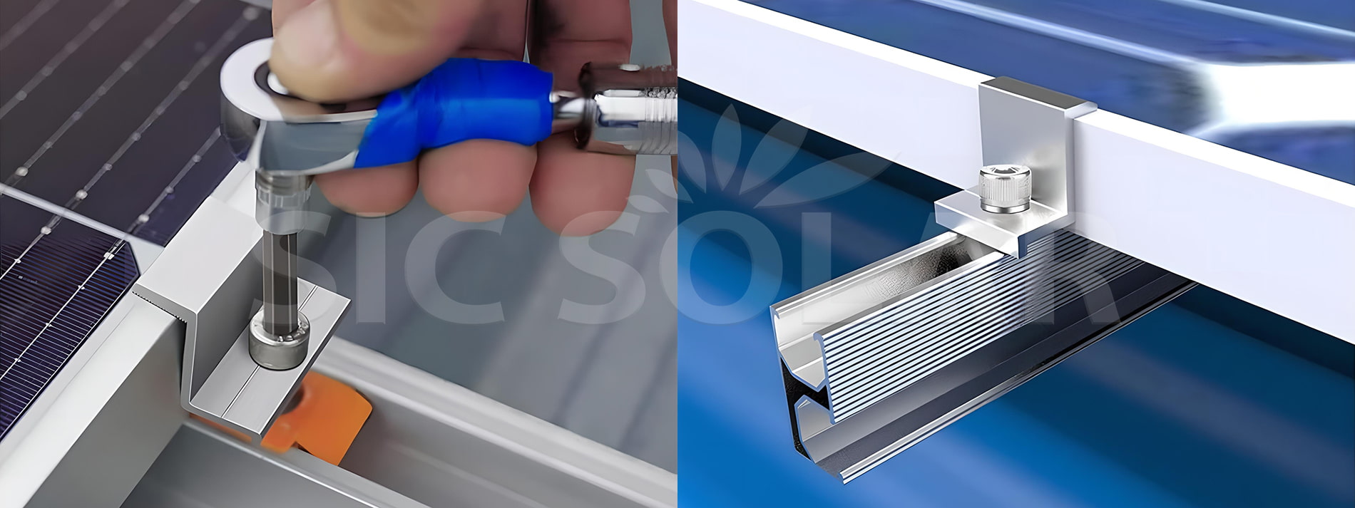 solar rail end clamp