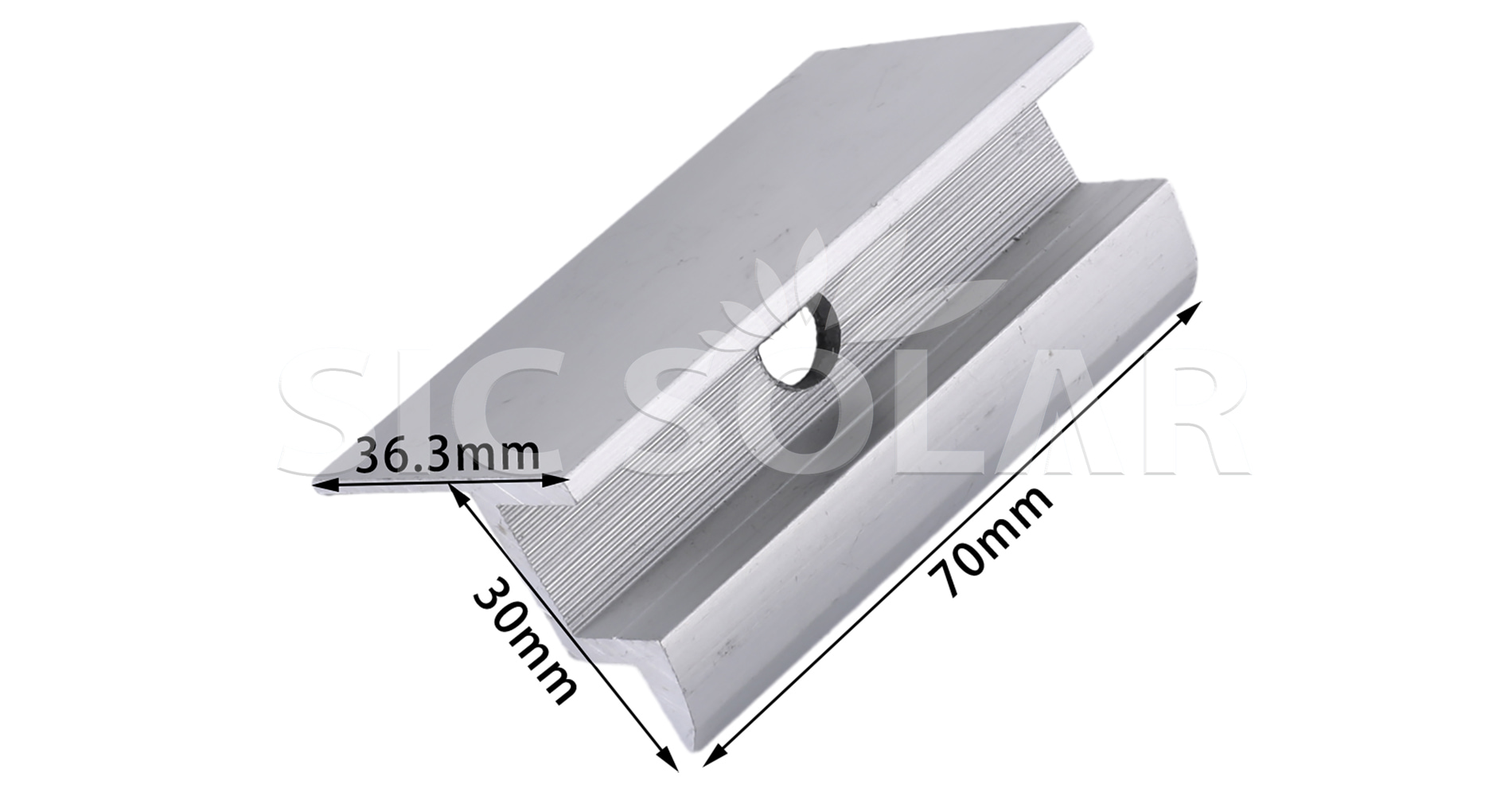 solar panel mount end clamp